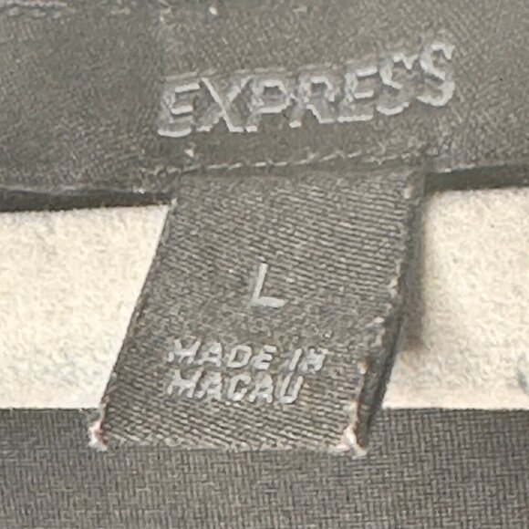 Express Womens L Black Rock & Luxe Tank Cyber Goth 90s Y2K Grunge Rockabilly - Picture 6 of 9